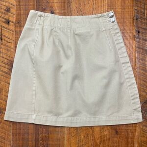 Vintage Ruff Hewn Khaki Wrap Skirt, Size 6